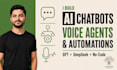 build custom ai chatbots, nocode automation, voice agents using gpt, deepseek