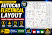 draw autocad electrical plan, plumbing layout, mep drawings and permit plans