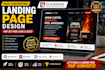design high converting clickbank landing page and affiliate sales funnel