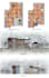 render architectural plan, elevation section, in photoshop