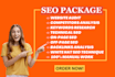 provide a comprehensive full monthly SEO package for google ranking