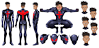 draw a reference sheet of you character in anime style