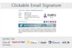 design a clickable and responsive HTML email signature
