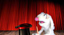 have barney the magic rabbit create a puppet video