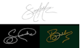 design handwritten signature, scripted and calligraphy logo