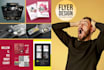 design awesome flyer, brochure, postcard, leaflet graphic design