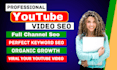 do youtube channel SEO and video optimization for top ranking on search result