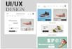 create modern website ui ux design
