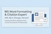 format your document, thesis, or research paper in apa, mla, chicago, or harvard