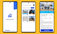 design modern ui ux app design, interactive web UI design
