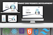 develop your website frontend using reactjs, nextjs, html, CSS, tailwindcss