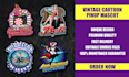 design retro vintage pinup girl logo in 24 hours