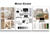 do interior design, kitchen design rendering mood board and shop drawings