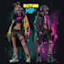 make a futuristic cyberpunk city art background art