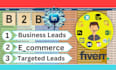 do linkedin b2b lead generation and prospect list building