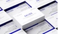 design an elegant double sided business card with a qr code