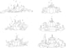 create  hand embroidery pattern line art from reference image