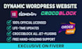 build modern wordpress website using crocoblock jet engine and elementor pro