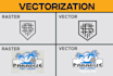 vectorize image, vector tracing and vector logo to pdf svg