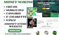 build best cbd oil tobacco vape cannabis cigarette ganja marijuana shopify store