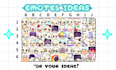create super cute custom chibi twitch emotes