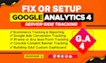 setup or troubleshoot google analytics 4, ga4 ecommerce tracking via GTM