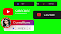 create animated youtube subscribe button and lower thirds