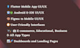 create premium mobile app frontend UI design android and IOS