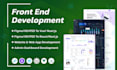 develop pixel perfect frontend with react, vue,  HTML, CSS