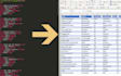 convert XML, json data to excel file