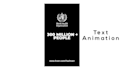 make short 2d motion graphic black and white animation