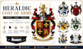 design heraldic family crest coat of arm