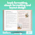 do book formatting, ebook formatting and layout design