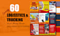do design freight broker, logistics, trucking flyer, vehicle car wash flyer