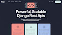 build a robust python django rest API with database integration