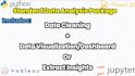 do data analysis using python, power bi, tableau, and excel