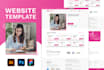 design your web UI UX and web template in PSD, figma