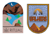 design clean badge, patch, round sticker, and logo design