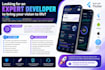 do cross platform app development as a flutter developer
