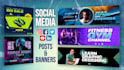 create real estate solar and party social media flyers