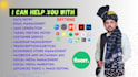be experienced virtual personal assistant for writing, canva, subtitles, designs