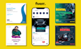 design creative social media posts for facebook or instagram