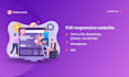 creat a responsive websites in html CSS bootstrap jquery wix