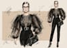 draw digital fashion illustrations for you