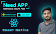 develop android and ios application using react native