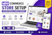 do woocommerce setup with layout customization and mobile compatible design