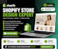 build shopify store design, create shopify dropshipping store or shopify