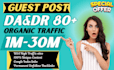 provide  high quality guest posting backlinks