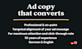 write high converting ad copy as your copywriter