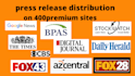 do online press release distribution, press release writing